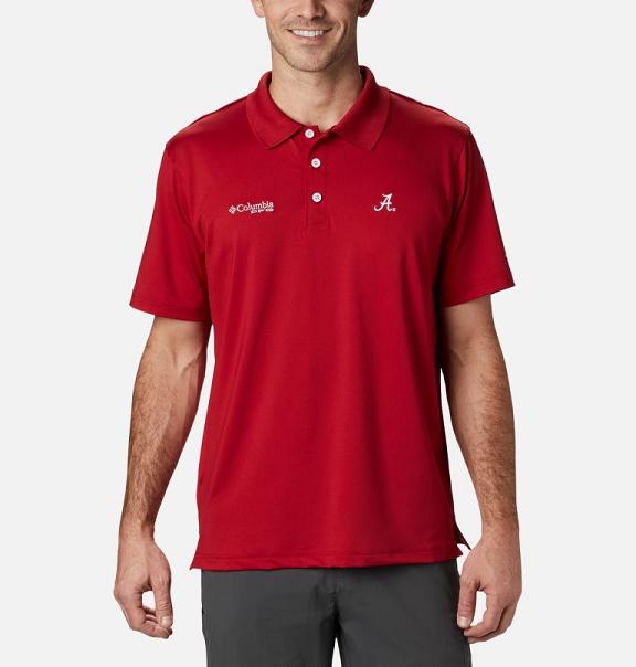 Columbia Collegiate Polo Red For Men's NZ71269 New Zealand
